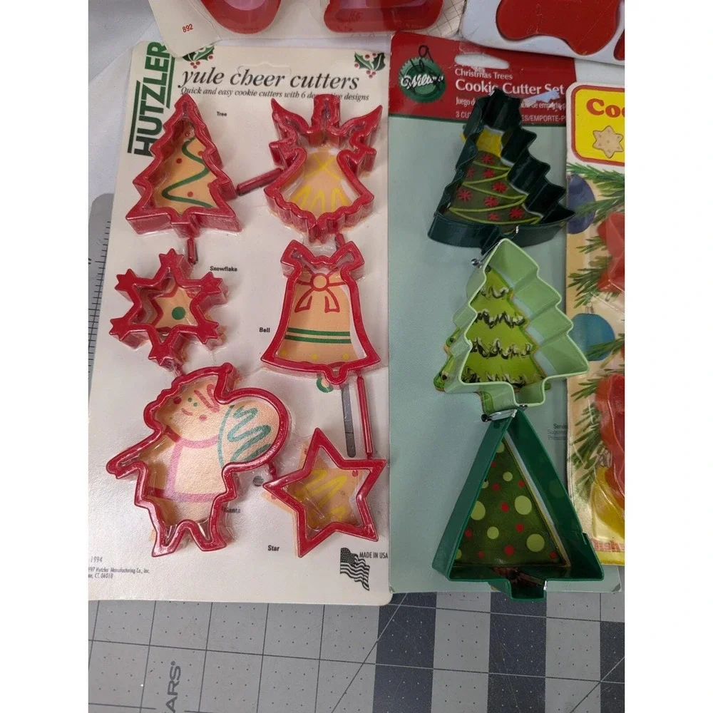 Christmas Cookie Cutters Plastic Metal Lot Love Molds